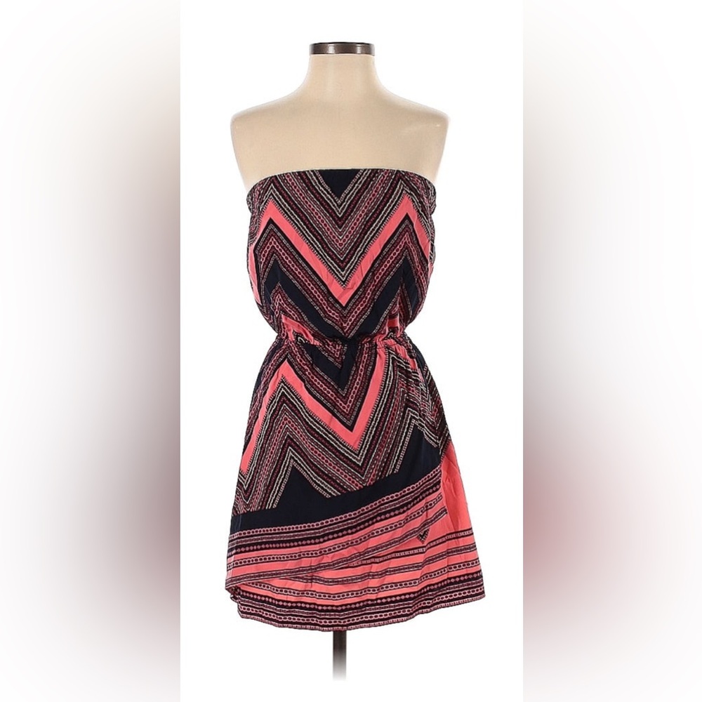 Express Smocked Waist Tube Dress Strapless Sundress Sz Medium